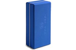 Yoga Studio Yoga Block High Density EVA Foam Gym Exercise Brick - Anti Slip, Bevelled Edges, Lightweight and Travel Friendly, Pilates Practice