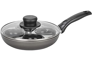 STEELEX 4 Cup Egg Poacher Pan Teflon Non Stick Egg Poaching Pan Aluminium Poached Egg Maker