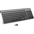 JOYACCESS Wireless Keyboard J 2.4G Slim and Compact Wireless Keyboard with Numeric Pad for Laptop, Mac Air, Apple, Computer, PC