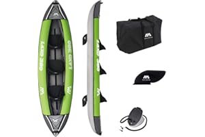 AQUA-MARINA Aquamarina 3 Posti Laxo-380 Kayak Adulte Unisexe, Vert/Noir, UNI