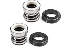 Othmro 2 guarnizioni meccaniche di ricambio per albero in lega di plastica con diametro interno 14 mm 104-14 per albero pompa tenuta meccanica per piscine e spa