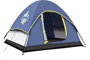 GLADTOP Campingzelt, Kuppelzelt für 2-3 Personen, Familienzelt für Camping und Picknick, Zelte Wasserdicht & Winddicht, Familien-Campingzelt für Ausruhen im Hinterhof, Outdoor-Freizeitaktivitäten