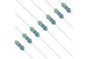 YOKIVE 100pcs 430 Ohm Resistor, 1/4W (0.25W) Metal Film Fixed Resistor, Tolerance +/-1% Resistors, ROHS Certificated