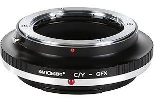 K&F CONCEPT® C/Y - GFX Objektivadapter, Objektiv Adapterring für Contax/Yashica Objektiv auf Fujifilm Fuji GFX Kamera