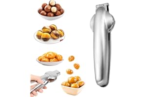 Ajuanbazha Pince a Chataignes, Inoxydable Coupe Chataigne, Multifonctionnels Ouvre Chataigne, Eplucheur Chataigne pour Châtaignes, pour Châtaignes, Noisettes, Noyer et d'autres