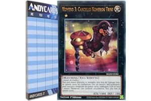 Andycards Yu-Gi-Oh! - NUMERO 3: CANCELLO NUMERON TRINI - Rara Oro MGED-IT085 in ITALIANO + Segnapunti