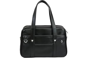 WUUISDNX Sac à main japonais pour l'école et les voyages, en cuir de qualité supérieure, grande capacité, en cuir PU, sac à main pour lycée japonais