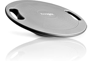 Yes4All 350LBS Professional Wooden Balance Board for Physical Therapy, Anti-Slip Rocker Board, Wobble Board for Standing Desk