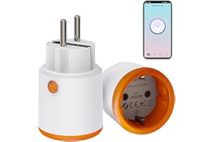 SENCKIT Smart Plugs,ZigBee Smart Socket mit Timer&Stromverbrauchsüberwachung,programmierbarer Stecker,der von der Tuya App gesteuert wird,16A Voice Control Smart Plug Kompatibel Alexa&Google Home.1 Pack