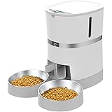 WellToBe Voederautomaat voor 2 huisdieren, katten en honden, automatische voederdispenser voor kat en hond, huisdierfeeder me