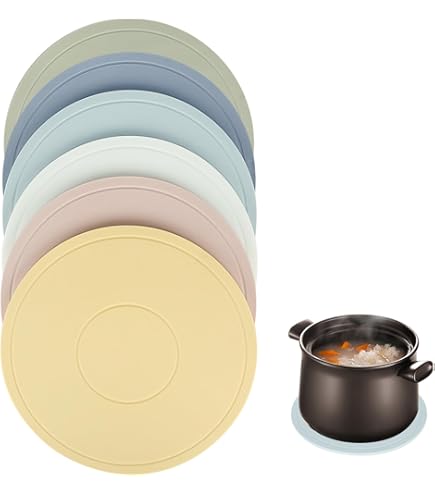 Tapis Silicone Antidérapant Lot De 4 Dessous De Plat Silicone - Antidérapants Et Résistants à La Chaleur Accessoire Cuisine Silicone