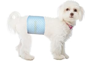 Flying Paws Bande per pancia usa e getta per cani maschi, con indicatore di umidità, super assorbenti, morbidi, pannolini per cani maschi (S, 20)