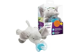 Philips Avent Elephant Snuggle Baby Comforter with Ultra Soft Soother