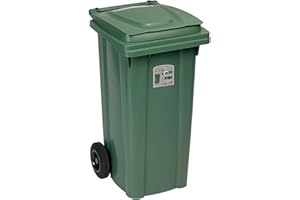 STEFANPLAST BIDONE CARRELLO 120 LT S/P VERDE FELCE