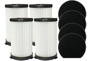 FFyan 4 pieces, HEPA filter for MooSoo D600 D601 corded vacuum cleaner part filter HEPA element