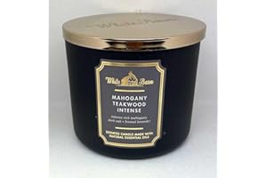 BATH & BODY WORKS Bougie 3 mèches Mahogany Teakwood Bath and Body Works