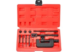 ‎ZOOMTOOLS Zoomtools 13 tlg Kettennieter Motorrad, Riveting Tool Motorcycle, Motorradketten Trennwerkzeug Nietwerkzeug, Motorrad Kettenbrecher Werkzeugsatz für Motorrad, Fahrrad
