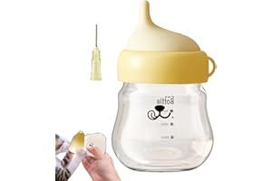 Eoixuqba Biberón para Gatos y Animales Pequeños - Antiasfixia, para Lactancia de Mascotas, Alimentador para Bebés y Gatos, Botella de Leche