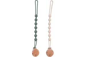 ADEGO Chupetero de Silicona - Porta Chupetes Bebé con Cadena, Seguro y Duradero (blanco)