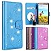 Produktbild Vectady für Huawei P8 Lite 2016/2015 Hülle, Handyhülle Case Schutzhülle Leder für Huawei P8 Lite 2016/2015 Handytasche mit Spiegel Glitzer Diamant Flip Cover für Huawei P8 Lite 2016/2015,Blau