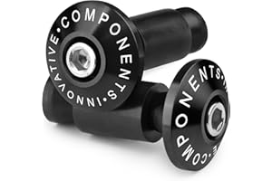 CXEPI Paire Embouts de Guidon de Moto,CNC Aluminium pour Universel 22mm 7/8" Guidon,Noir