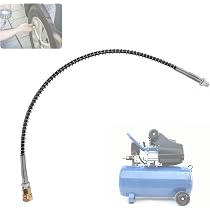 Tuyau à Ressort Haute Pression 50cm - Pour PCP/pompe à Air - Acier Inoxydable