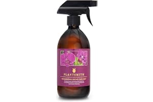 Plantsmith Invigorating Orchid Care Mist, Premium Humidifying Nutrient Infused Spray for Indoor Potted Orchid Plants & Flowers - 500ml Bottle