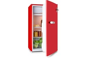 Klarstein Beercracker – 90-Liter-Kühlschrank, Volumen: 90 l, Energieeffizienzklasse E, Gefrierfach, Gemüsefach, 3 Türfächer, 
