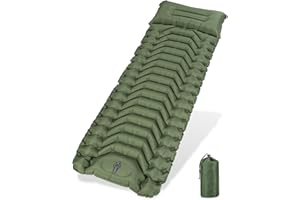 Zhufas Materassino autogonfiabile, 13 cm, materassino gonfiabile, impermeabile, da campeggio, per esterni, ultraleggero con pompa, per escursioni, attività all'aperto, tenda, spiaggia