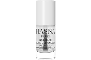 HASNA COSMETICS HASNA PARIS - Vernis à Ongles Soin - réparateur ongles - Renforce et répare vos ongles - Enrichi à l'huile d'Argan- Facile à appliqué - 6ml (BLANCHISSEUR)