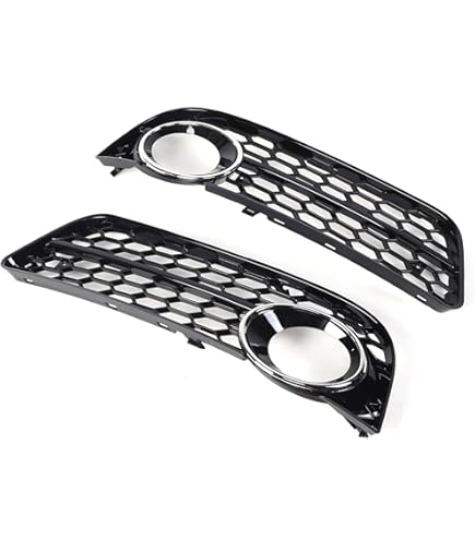 Voor A3 8P 2009-2013 Auto Mistlamp Lamp Grill Cover Voorbumper Grille Mesh Honingraat Hex 2Pcs Mistlamprooster voorbumper(Chrome Voor A3 8P 2009-2013 Auto Mistlamp Lamp Grill Cover Voorbumper Grille Mesh Honingraat Hex 2Pcs Mistlamprooster voorbumper(Chrome