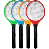 CurrentCounter Rechargeable Fly Killer Racket, Electric Fly Racket with On-Off Button, Safe Use - 1 Piece