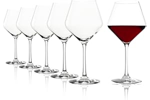 Stölzle Lausitz Verres à Vin Rouge Revolution Lot de 6, 545 ml – Verres Élégants pour Bourgogne – Cristal Premium pour une Saveur Maximale – Lavable au Lave-Vaisselle & Résistant