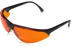 Infield Terminator 9380 420 blåljus och UV-skyddsglasögon UV 400 svart orange en storlek