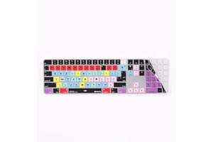 Housse de raccourci pour Final Cut Pro - Compatible avec clavier Apple Magic Keyboard avec TouchID et non Touch ID Magic Numeric Keyboards - par Editors Keys
