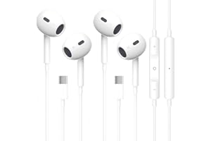 INTOBAS 2 Pack Cuffie USB C per iPhone 16/15 con Microfono, Hi-Fi Stereo Auricolari USB C con filo In-Ear Cuffie, Compatibile con iPhone 16/15/Plus/Pro/Pro Max