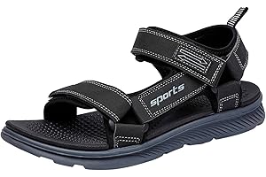 vejtmcc Sandalias para hombre, senderismo, playa, deportes al aire libre, deportivas, verano, playa y deportes acuáticos, ortopédicas, sandalias de trekking para hombre, con ajustables, sandalias