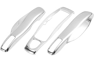 X AUTOHAUX Coche Remoto Control Llave Estuche Llave Llavero Plástico Estuche Protector Estuche Carcasa Juego para Porsche Cayenne Panamera Macan