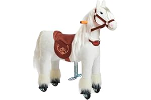 PONNIE Cavallo da equitazione in linea Ponnie Tiara S con sella rosa