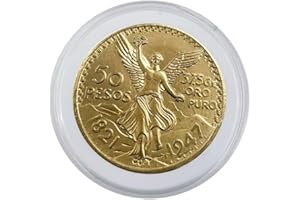 YIQILAFADA 1821-1947 Centenario Messicano 50 Pesos Moneta Messicana con Vetrina Collezione di monete antiche da dollaro