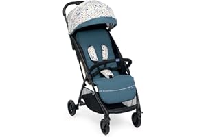 CHICCO Glee Passeggino Leggero, Pratico E Leggero, Chiusura Automatica, Seduta Ampia E Confortevole, Ruote Di Alta Qualità, Schienale Regolabile, Cappottina Parasole, Fino a 22 Kg, Verde