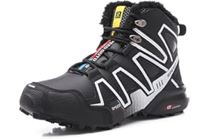 Shhyy Winter Warm Golf Shoes for Men Leather Waterproof Outdoor Snow Boots-sneakers for Outdoor and Indoor Golf Training Court Shoes