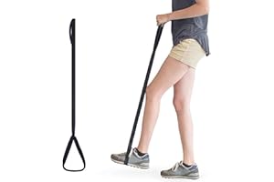 QHLWTT 1Pc Helping Hand Leg Lifter Mobility Aid Soft Long Leg Lifter Strap Hip and Knee Single Loop Leg Lifter Aid for Bed Durable Handgrip for Injury, Car and Bed