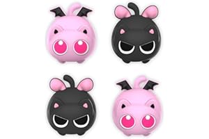 playvital Capuchon pour Switch Protection Joystick pour Nintendo Switch/OLED/Lite Thumbs Cushion Caps,PP & VV Chatons Ailés