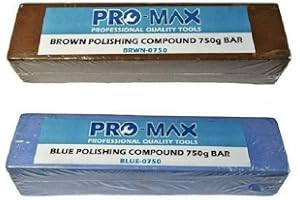 PRO-MAX PROFESSIONAL QUALITY TOOLS Aluminium Alloy Brass 750g Metal Polishing Compound 2pc Kit - Pro-Max