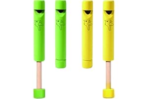 EUYKQNOI 2 Pezzi Flauto a Pistone di Loto in Legno,Fischietti con Cambio di Tono per Principianti,Strumenti Musicali Accessori Per Prestazioni,Strumento Musicale per Principianti,Ragazzi e Ragazze