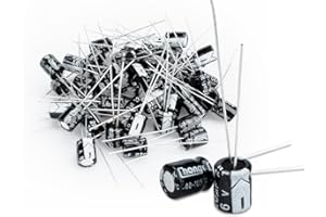 Innfeeltech 50 piezas condensador electrolítico 220uF 16V condensadores electrolíticos radiales de aluminio