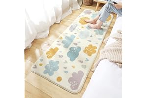 MOSHOINOT Tapis de Passage Tapis Runner Moderne Lavables Tapis de décoration Rectangle bébé Tapis Coureur d'enfant Duveteux Tapis pour Enfants Salon Chambre Grands ​Tapis de Jeu Bebe 60 x 160 cm