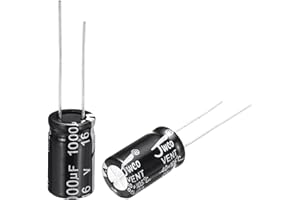 sourcing map 1000uF 16V 10x17mm Electrolytic Capacitor, Radial Leads Aluminum Capacitors for TV, LCD Monitor, VCD, 15Pcs