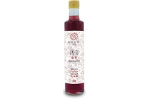 Umami Umesu Vinaigre de prune Umeboshi 500 ml - Fabriqué au Japon par fermentation des prunes Ume, du sel et des feuilles de Shiso dans Kioke (barils de bois)